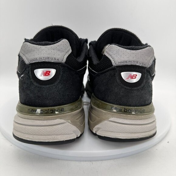 New Balance 990V4 Blue Navy Suede Women Running Sneaker Shoes W990BK4 Size 10.5 - Picture 6 of 12